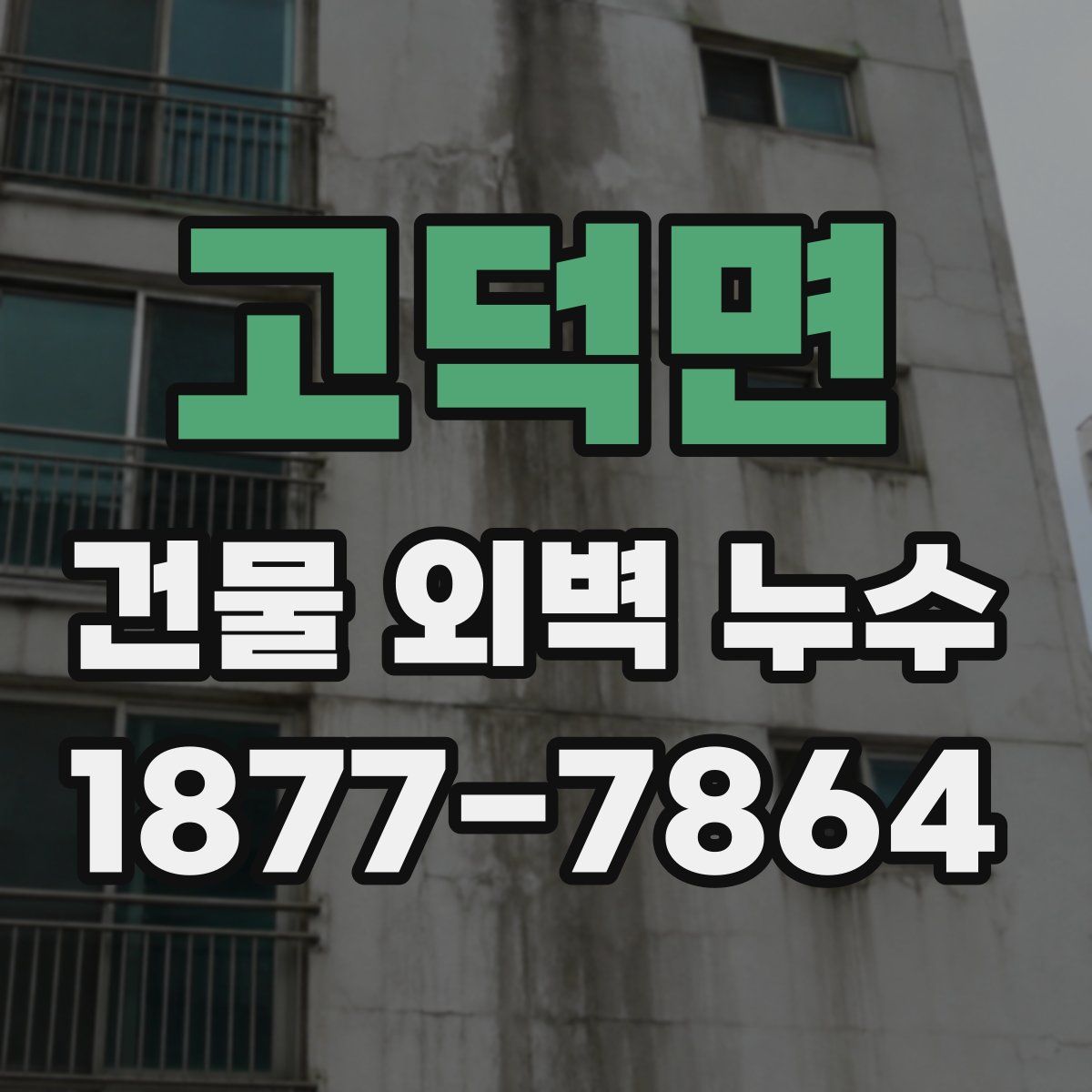 고덕면 건물 외벽 누수