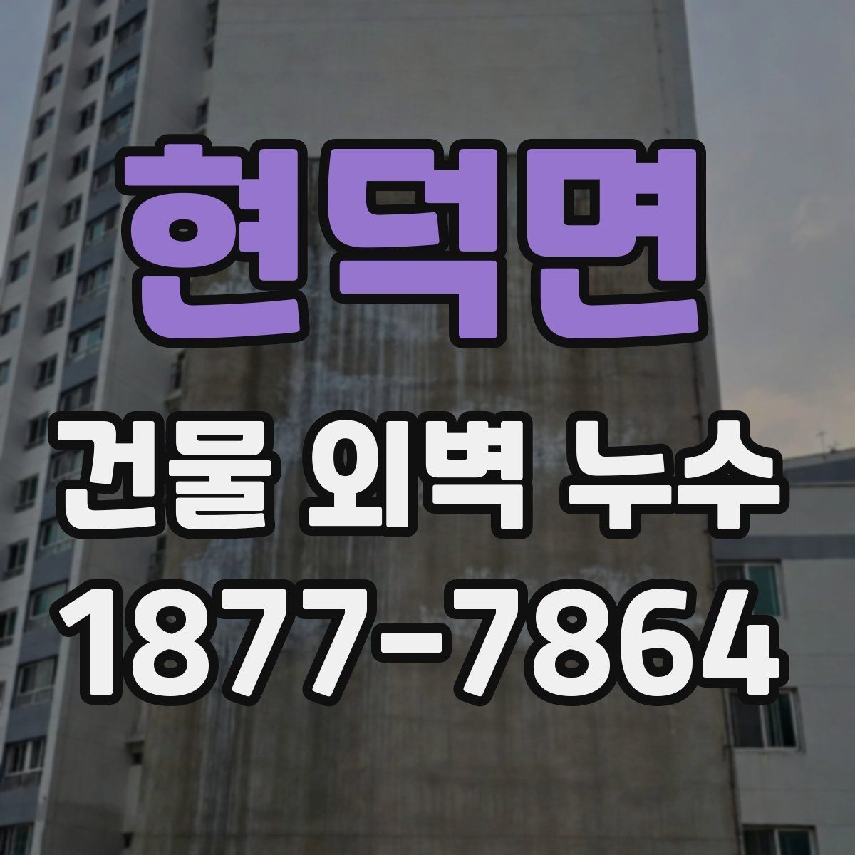 현덕면 건물 외벽 누수 원인별 보수 방법 살펴보기