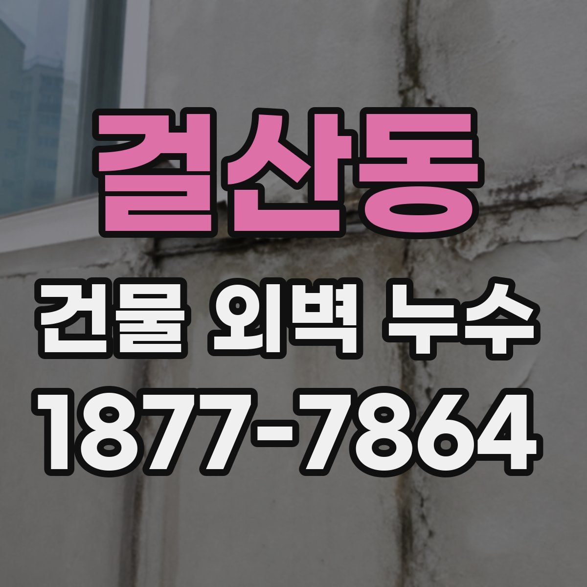 걸산동 건물 외벽 누수