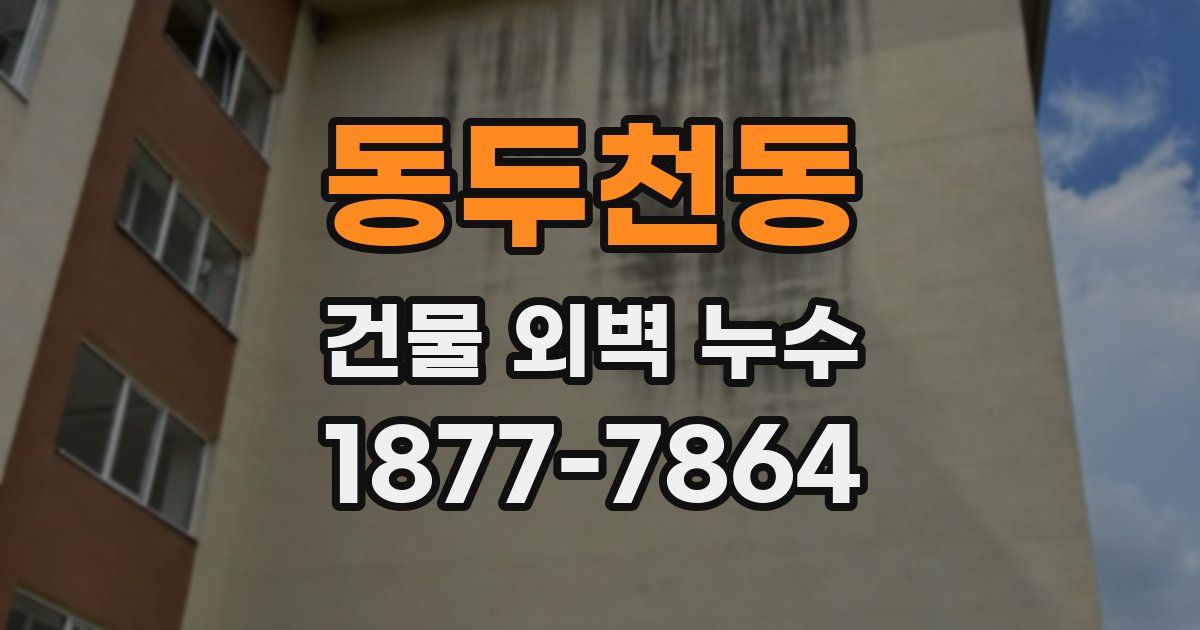 동두천동 건물 외벽 누수