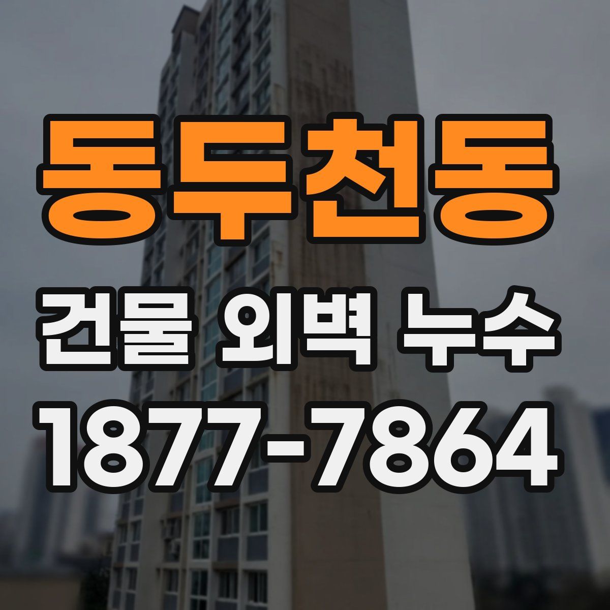 동두천동 건물 외벽 누수