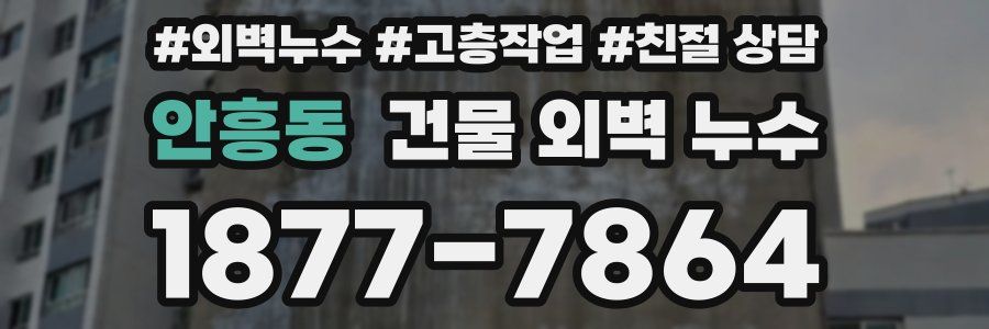 안흥동 건물 외벽 누수