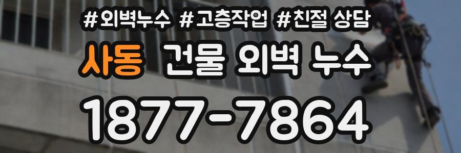 사동 건물 외벽 누수