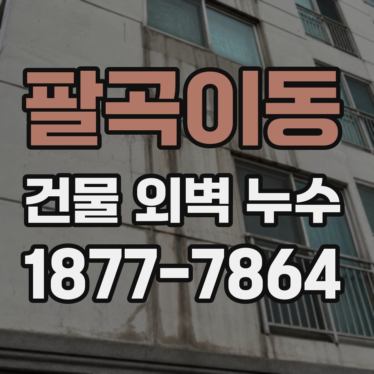 팔곡이동 건물 외벽 누수