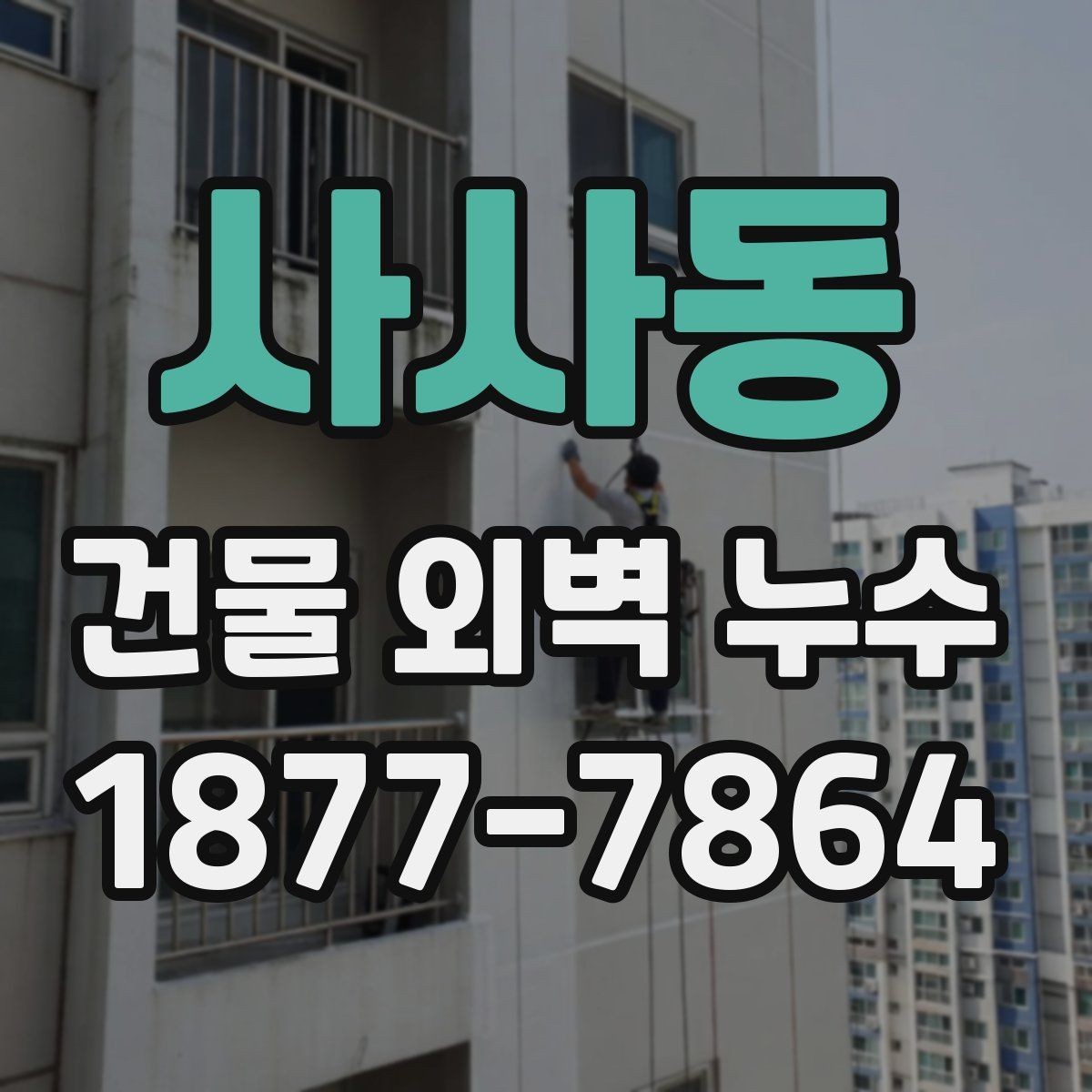 사사동 건물 외벽 누수 발생 지점별 점검 단계