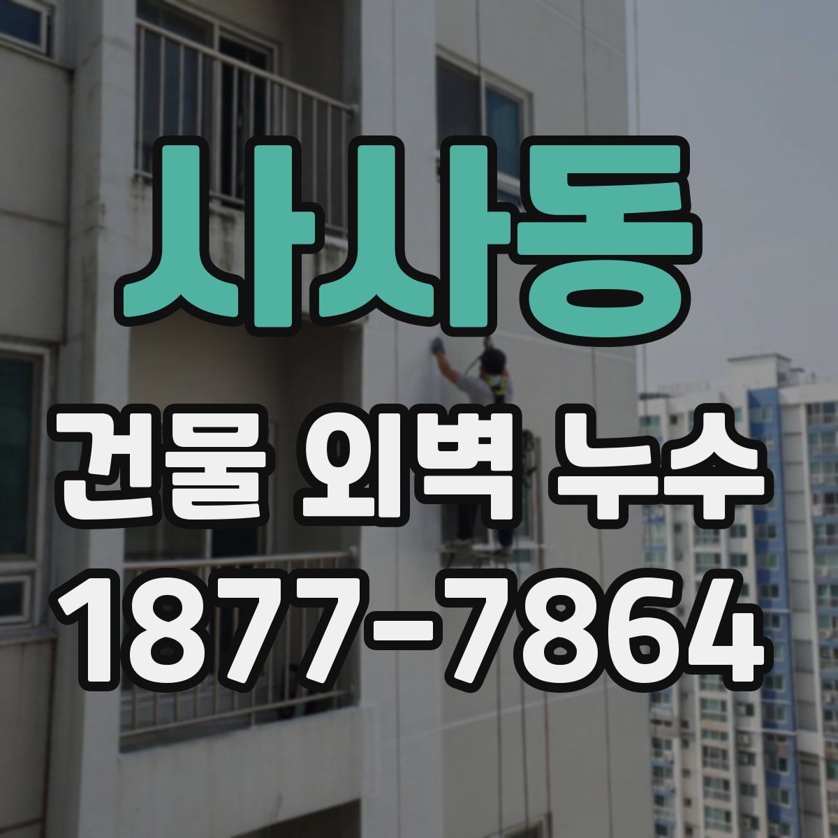 사사동 건물 외벽 누수