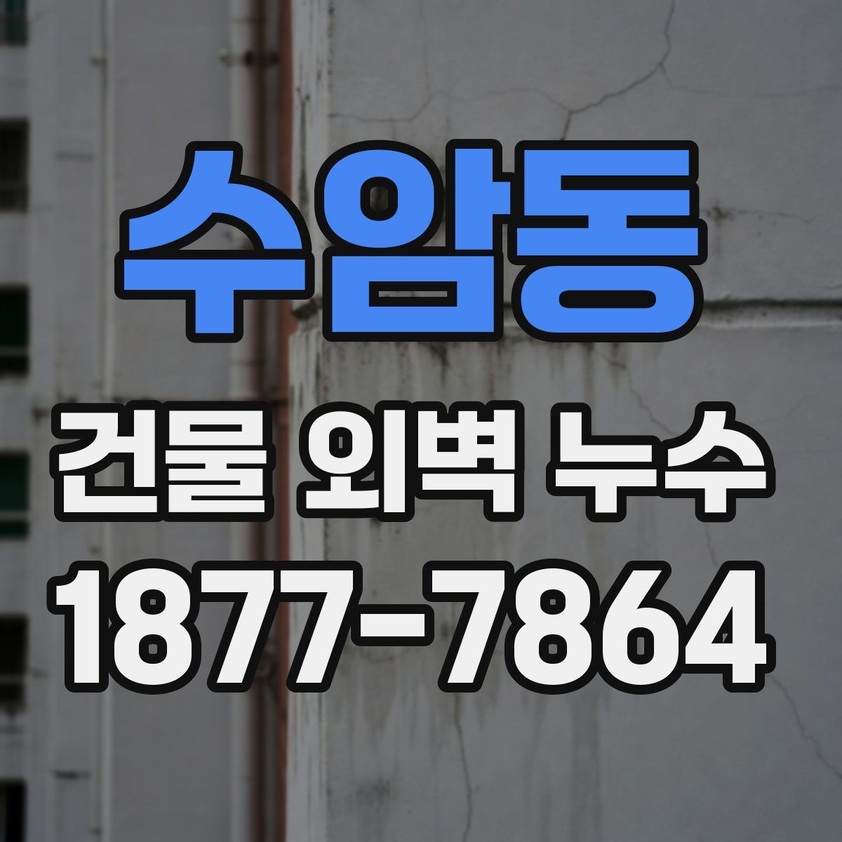 수암동 건물 외벽 누수