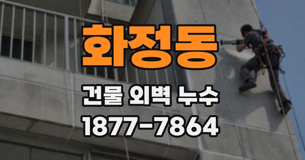 화정동 건물 외벽 누수