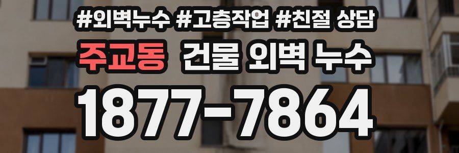 주교동 건물 외벽 누수