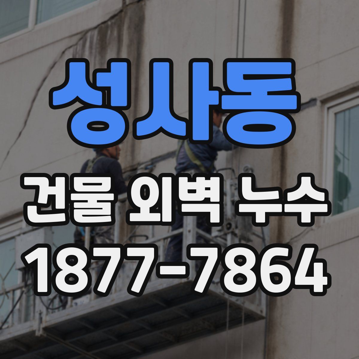 성사동 건물 외벽 누수
