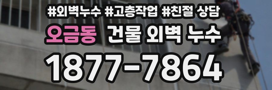 오금동 건물 외벽 누수