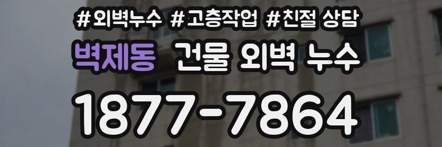 벽제동 건물 외벽 누수
