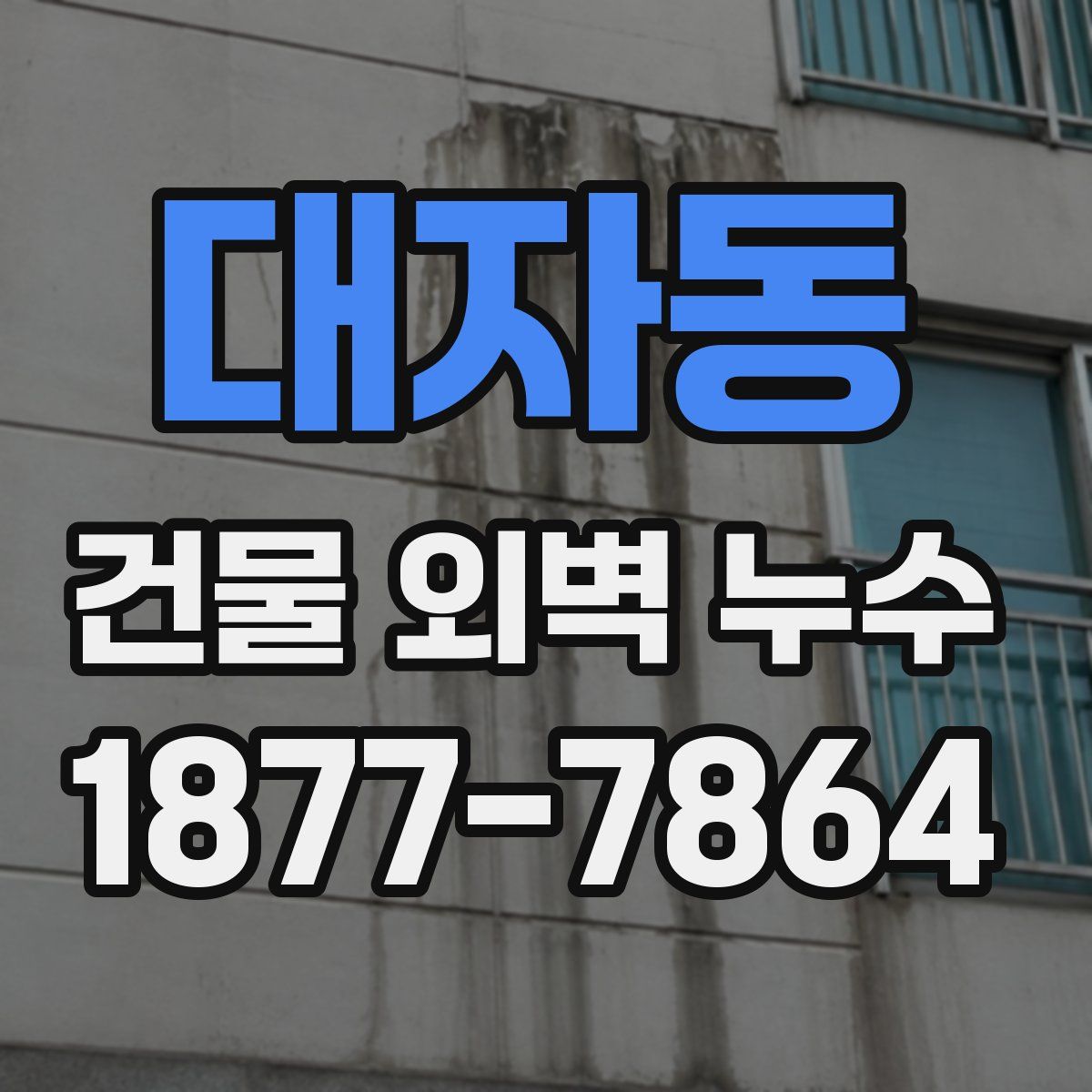 대자동 건물 외벽 누수