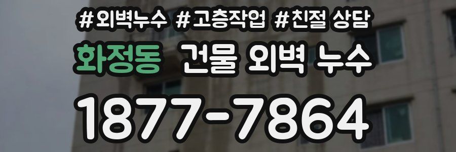 화정동 건물 외벽 누수