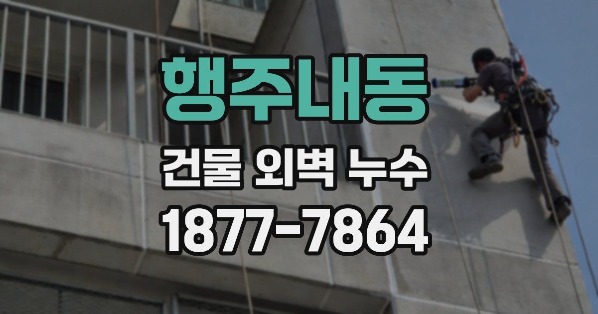 행주내동 건물 외벽 누수