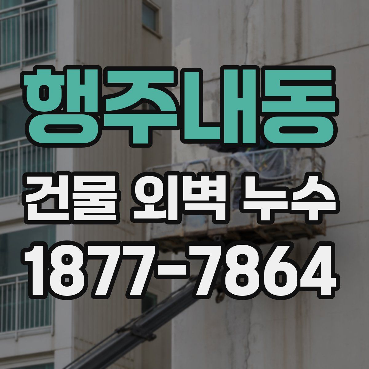 행주내동 건물 외벽 누수