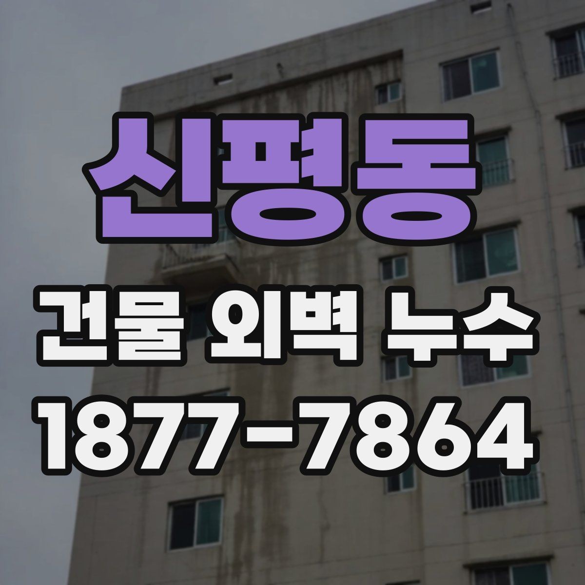 신평동 건물 외벽 누수 재발 방지를 위한 관리 팁
