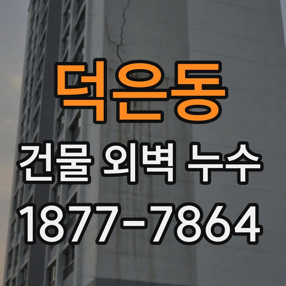 덕은동 건물 외벽 누수