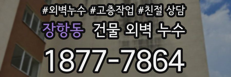 장항동 건물 외벽 누수