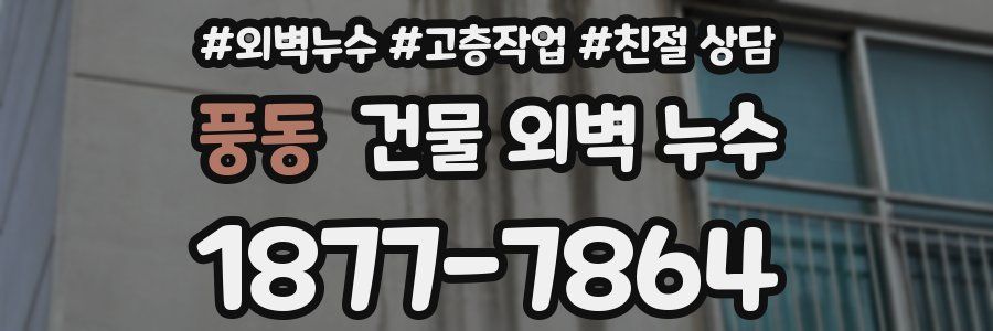 풍동 건물 외벽 누수