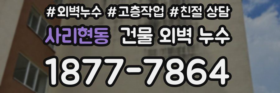 사리현동 건물 외벽 누수
