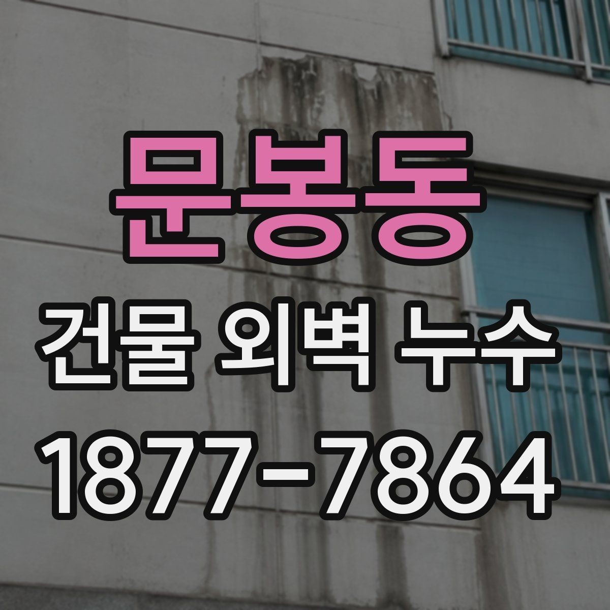 문봉동 건물 외벽 누수 발생 시 대응 방법