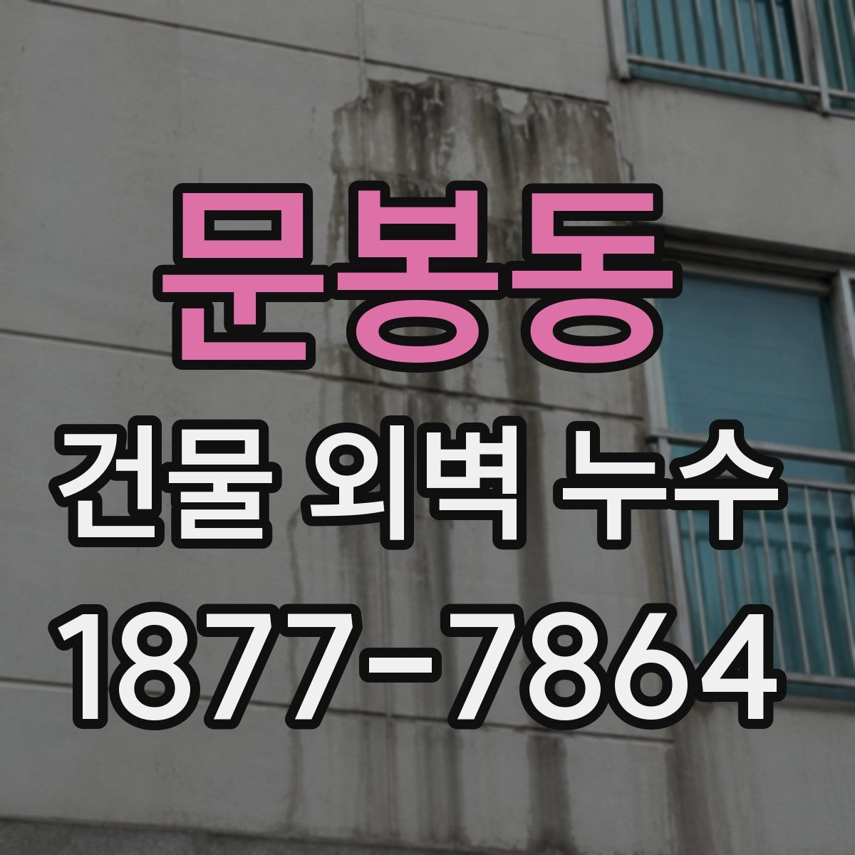 문봉동 건물 외벽 누수