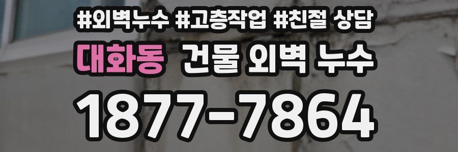대화동 건물 외벽 누수