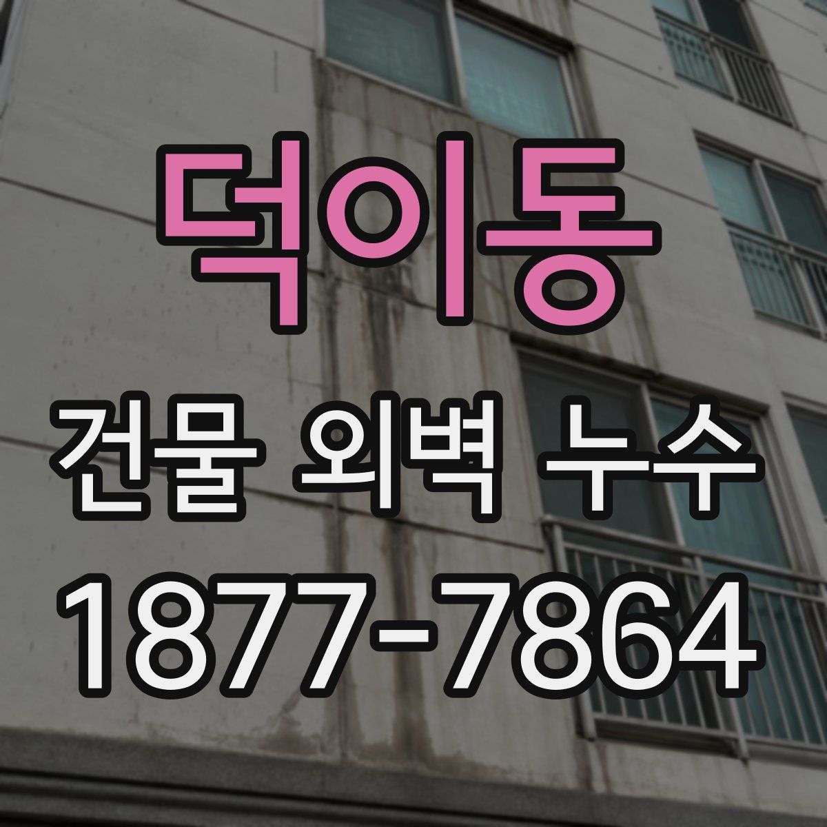 덕이동 건물 외벽 누수