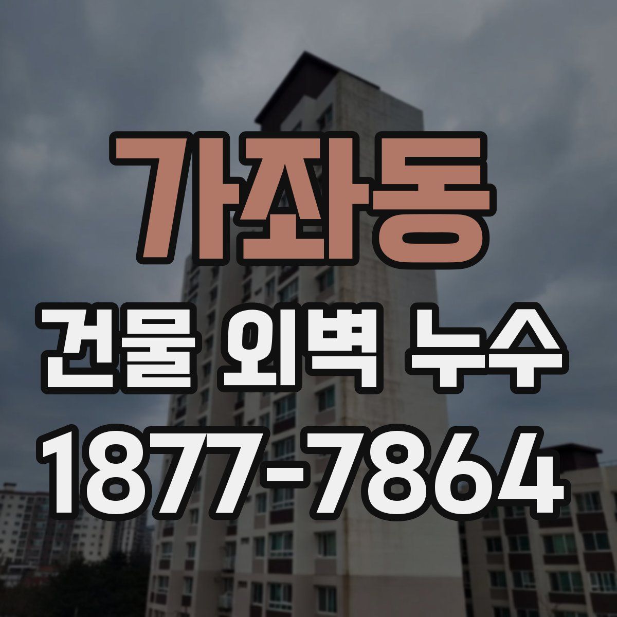 가좌동 건물 외벽 누수