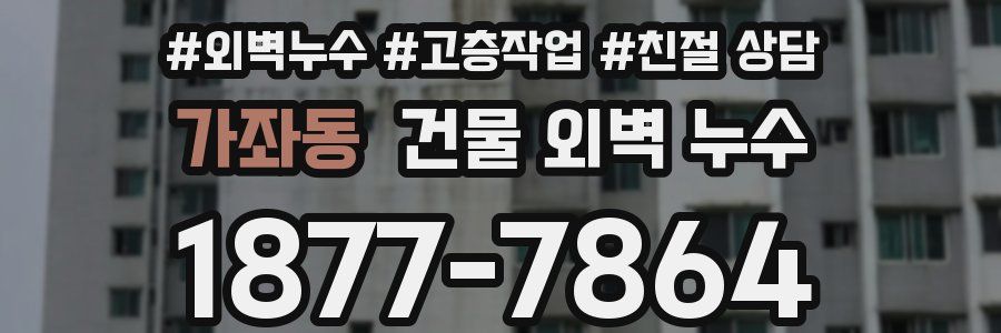 가좌동 건물 외벽 누수