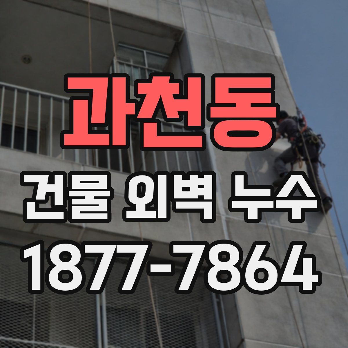 과천동 건물 외벽 누수