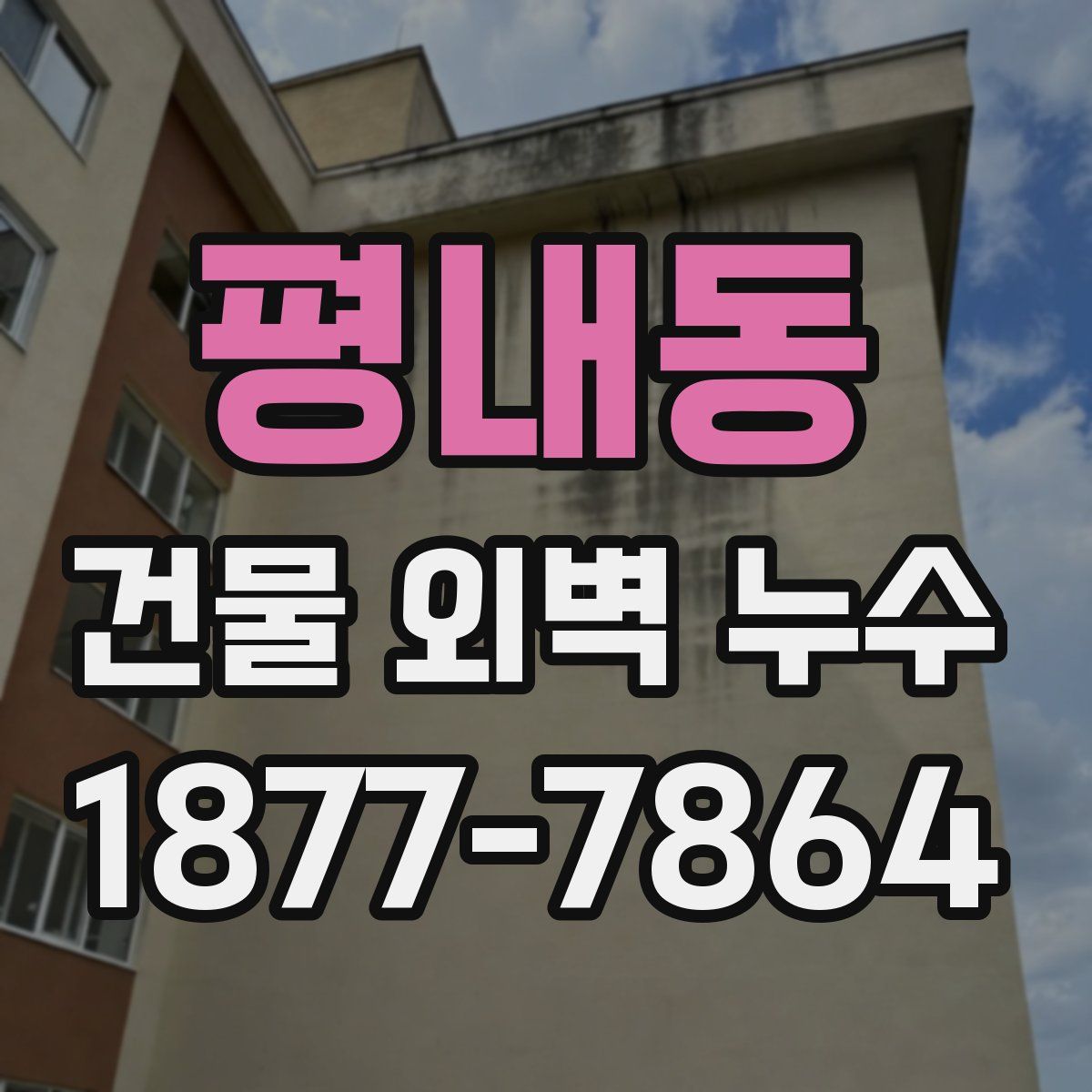 평내동 건물 외벽 누수