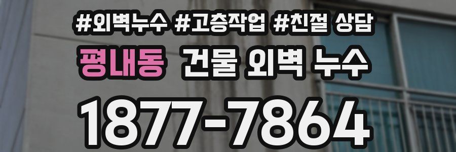 평내동 건물 외벽 누수