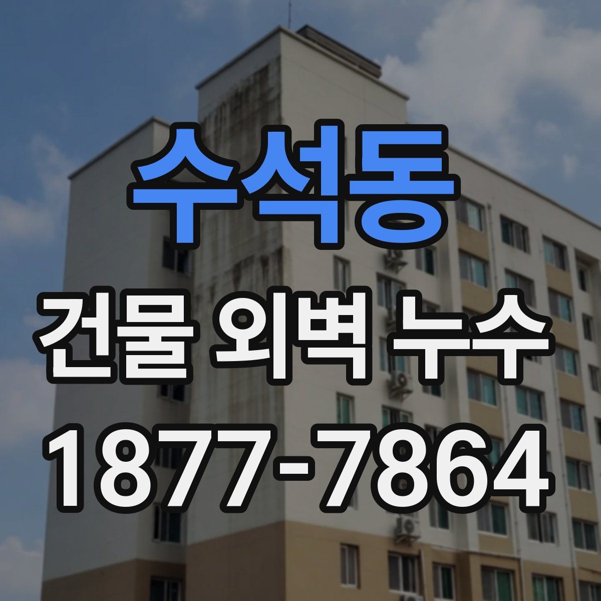 수석동 건물 외벽 누수
