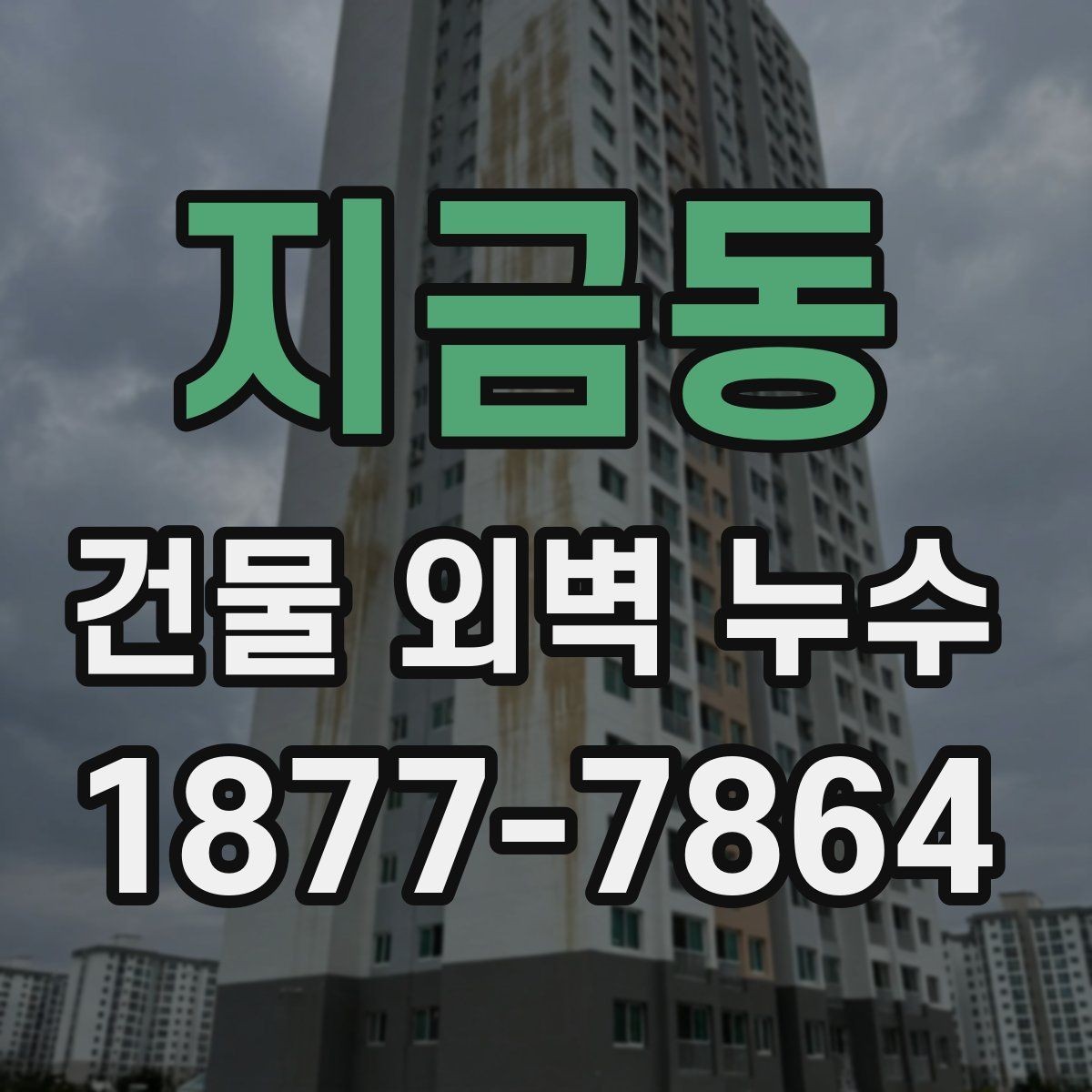 지금동 건물 외벽 누수 점검 시기와 관리 요령