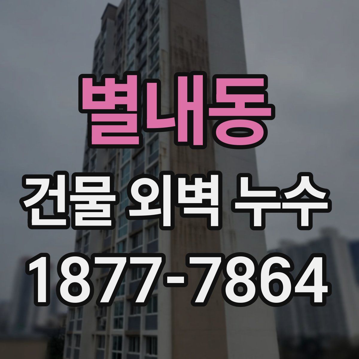 별내동 건물 외벽 누수