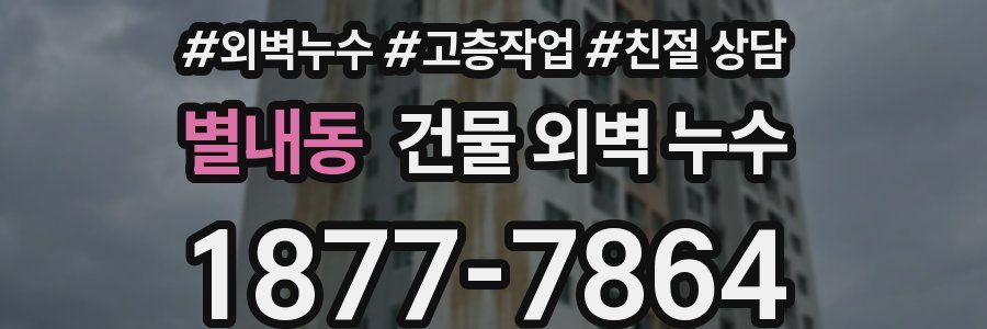 별내동 건물 외벽 누수