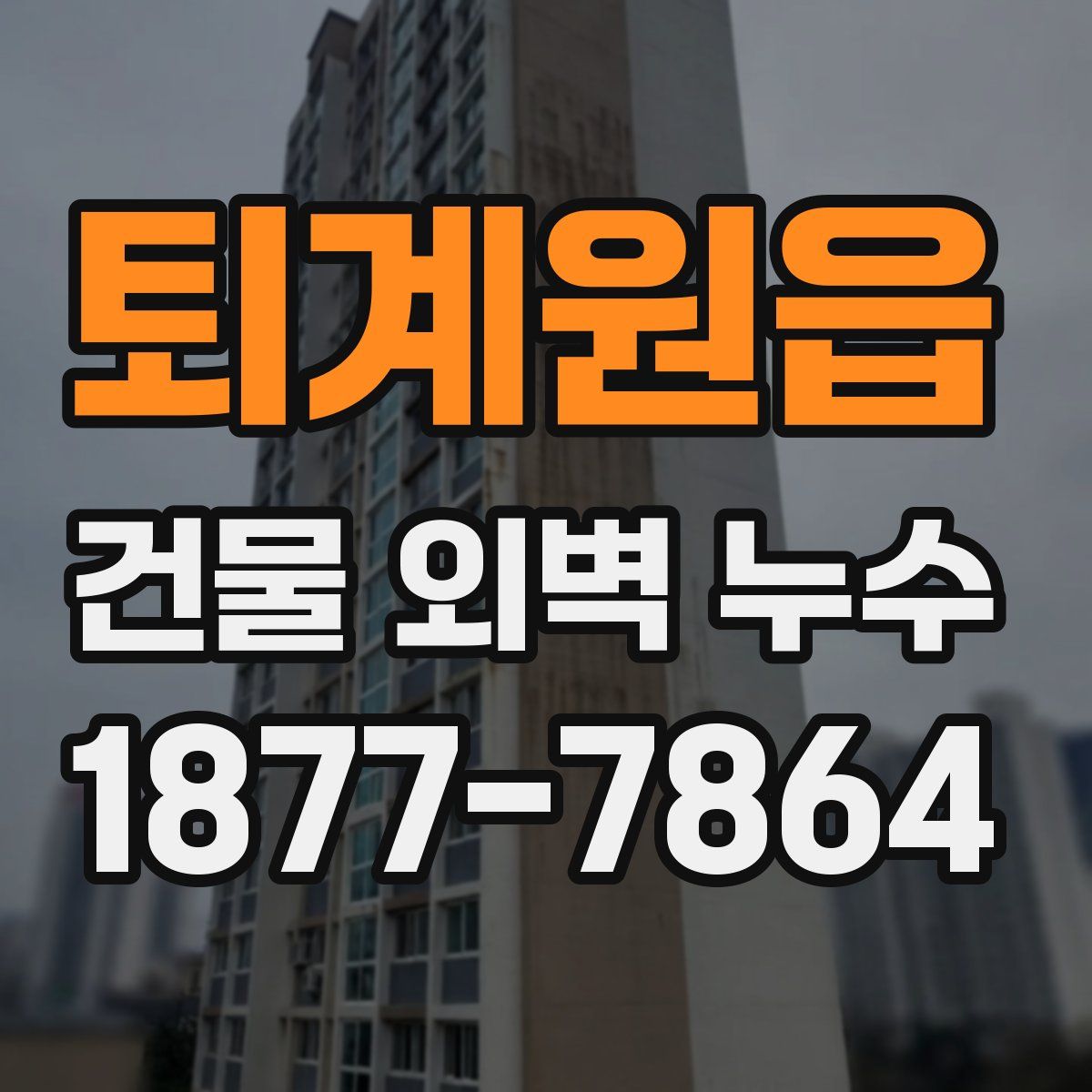 퇴계원읍 건물 외벽 누수