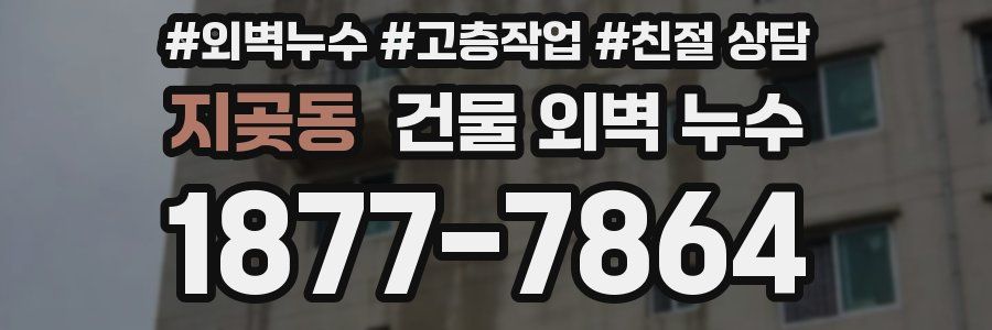 지곶동 건물 외벽 누수