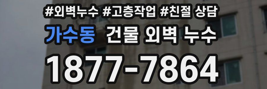 가수동 건물 외벽 누수