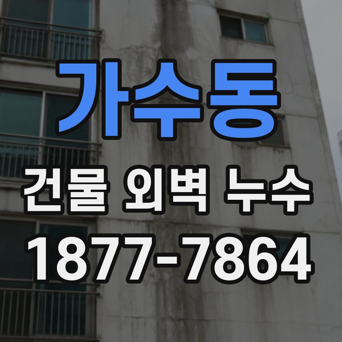 가수동 건물 외벽 누수