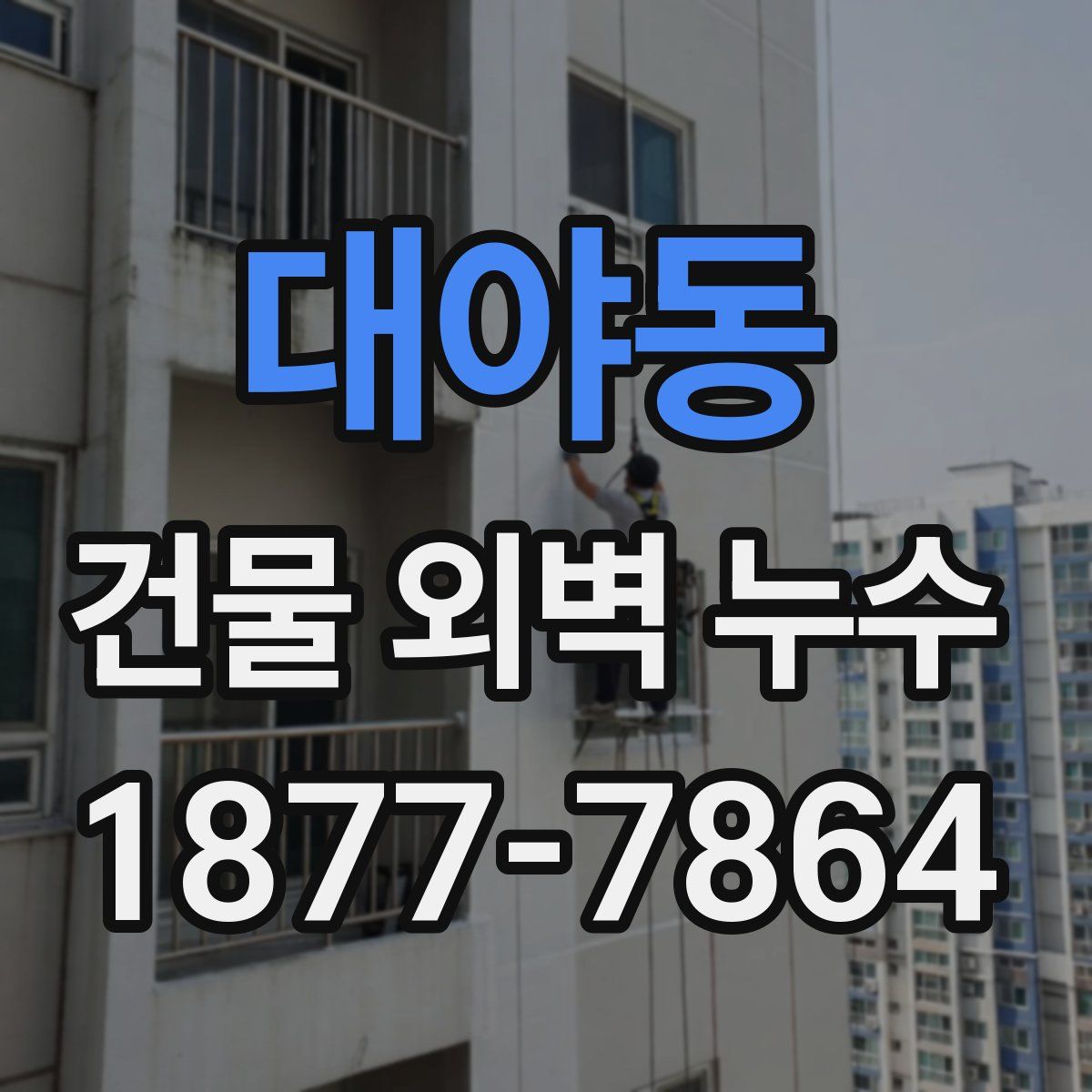 대야동 건물 외벽 누수