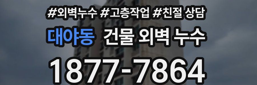 대야동 건물 외벽 누수