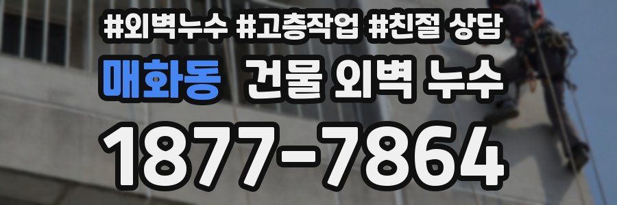 매화동 건물 외벽 누수