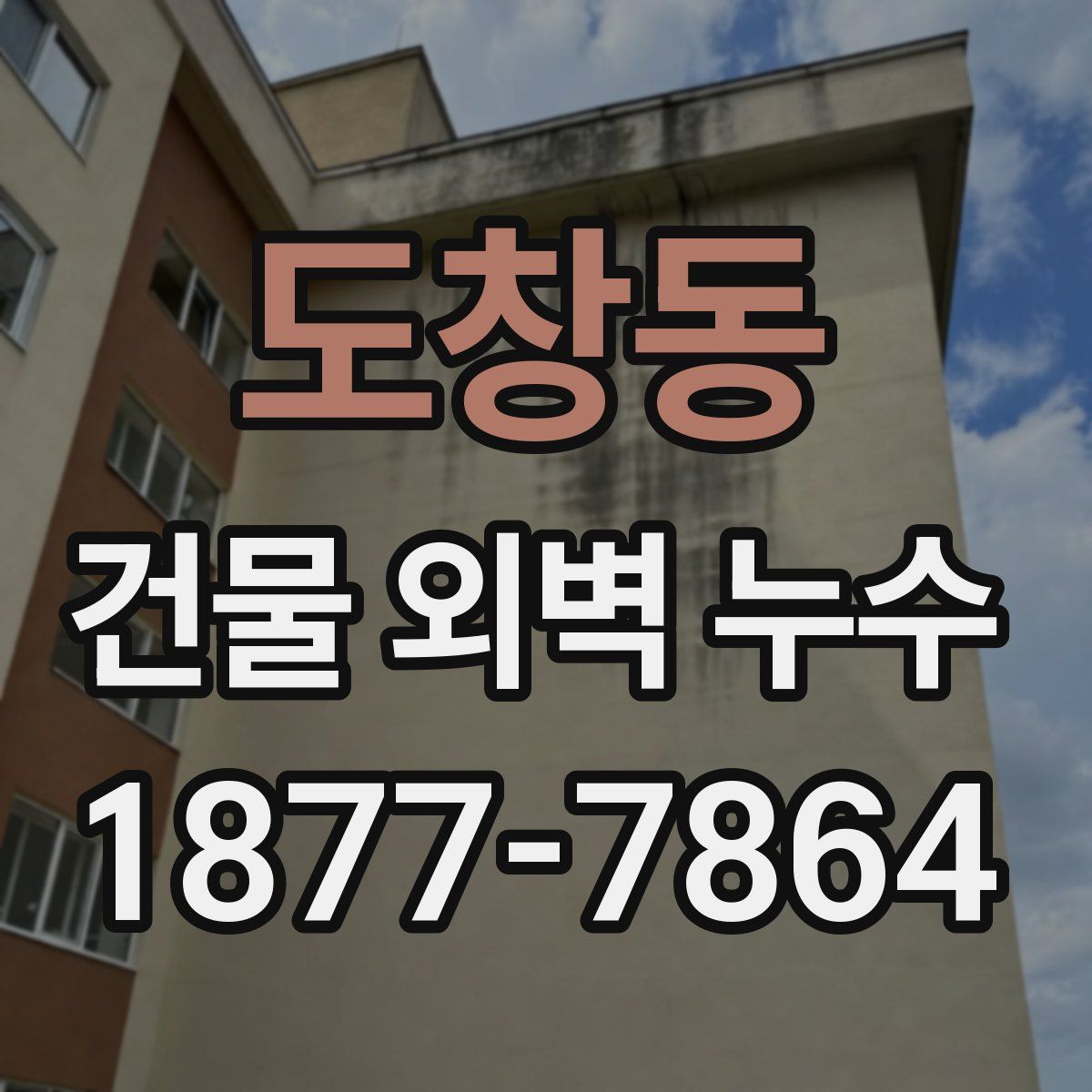 도창동 건물 외벽 누수