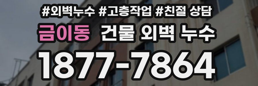 금이동 건물 외벽 누수