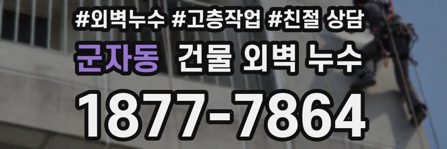 군자동 건물 외벽 누수