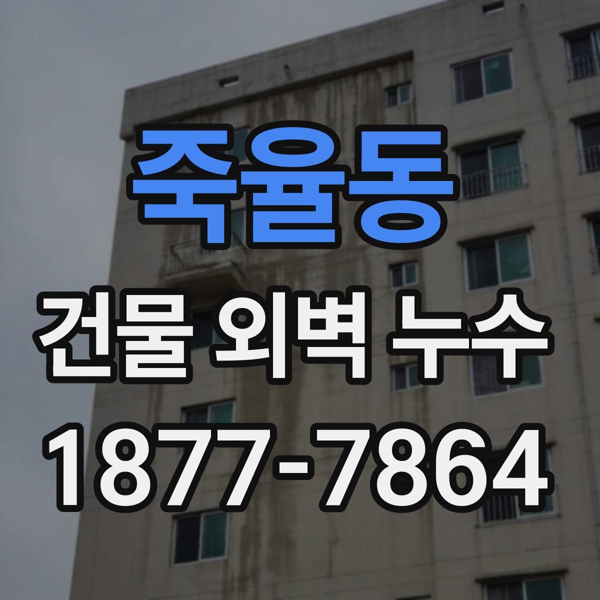 죽율동 건물 외벽 누수