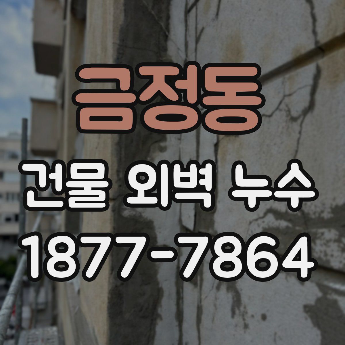 금정동 건물 외벽 누수
